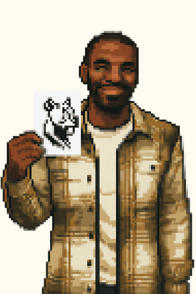 Kelvin Blue pixelart